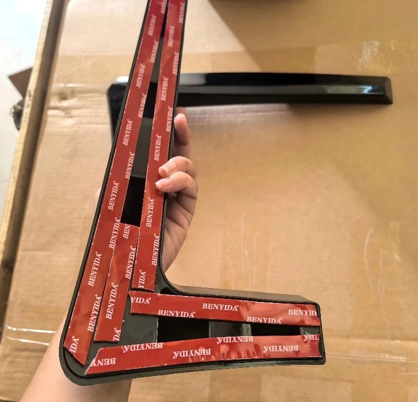 For  range rover Defender 2020- Front fog lamp gloss black eyebrow trim molding strip cover